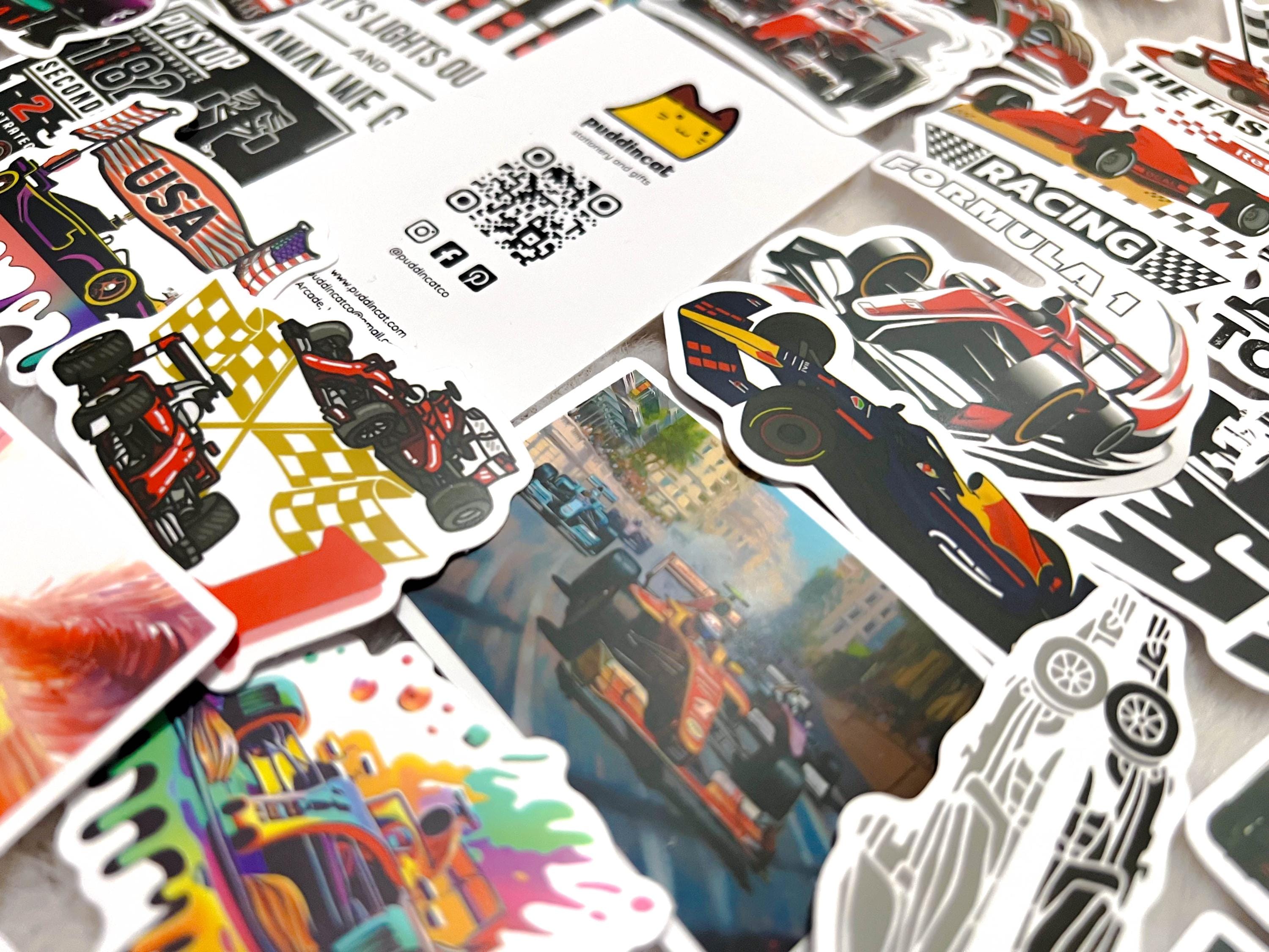 10 Random Car Racing F1 Formula 1 Sticker Bomb Pack! Waterproof ...