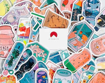 Drink & Milk Carton Stickers, Waterproof Vinyl Decals - 10 Pack