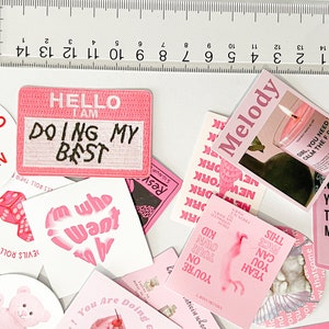 Cartoon Pink Girl Stickers - Waterproof Decals for Luggage, Guitar, Computer, Phone Cases