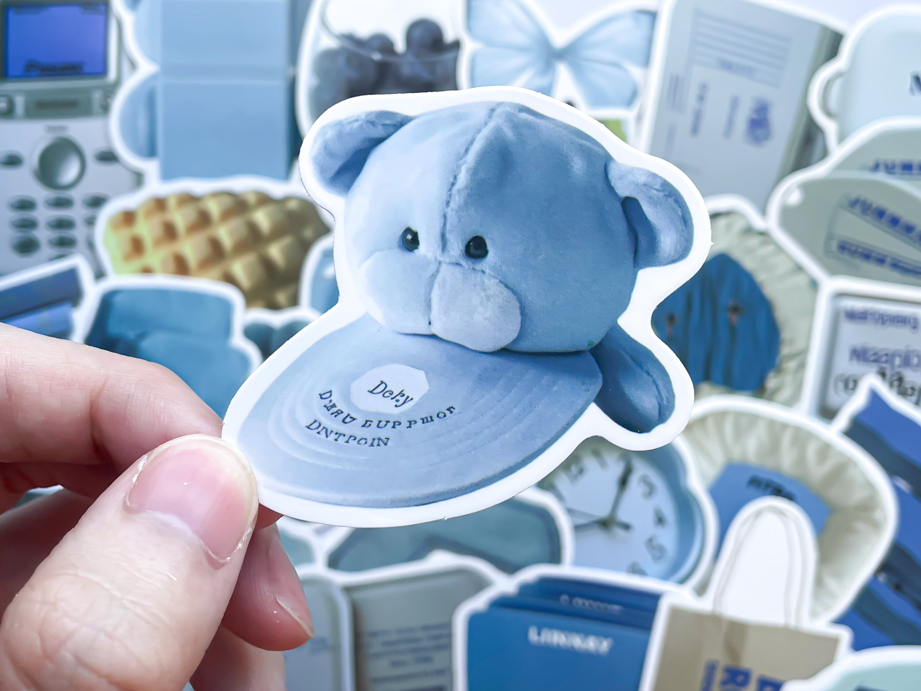 Azure Serenity Sticker Set, Blue Tones Tranquil Decals - Etsy