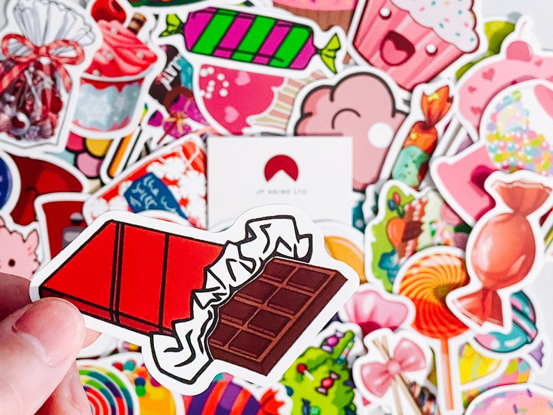 Sweet Delights Candy Sticker Pack Colourful Treat Decals Laptop ...