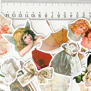 Adesivos decorativos estilo INS antigo - Material de manual para mala, caderno, scooter, copo de água, geladeira - à prova d'água