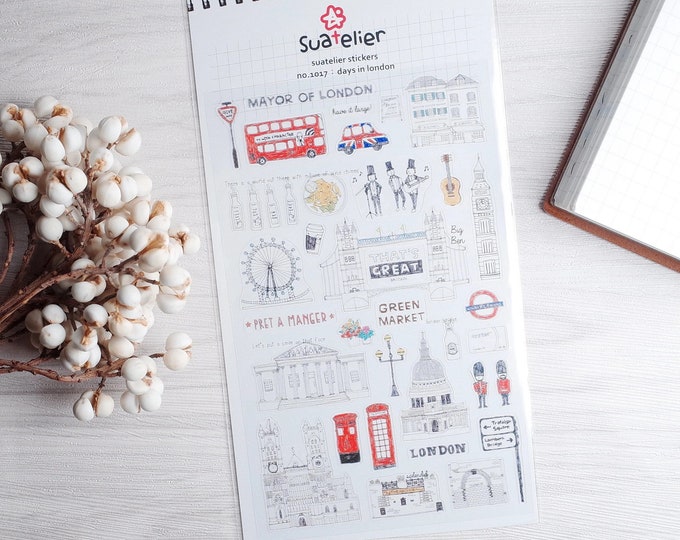 1017 Sticker Suatelier Sticker - 1017 Days in London: Vibrant Travel Stickers for ...