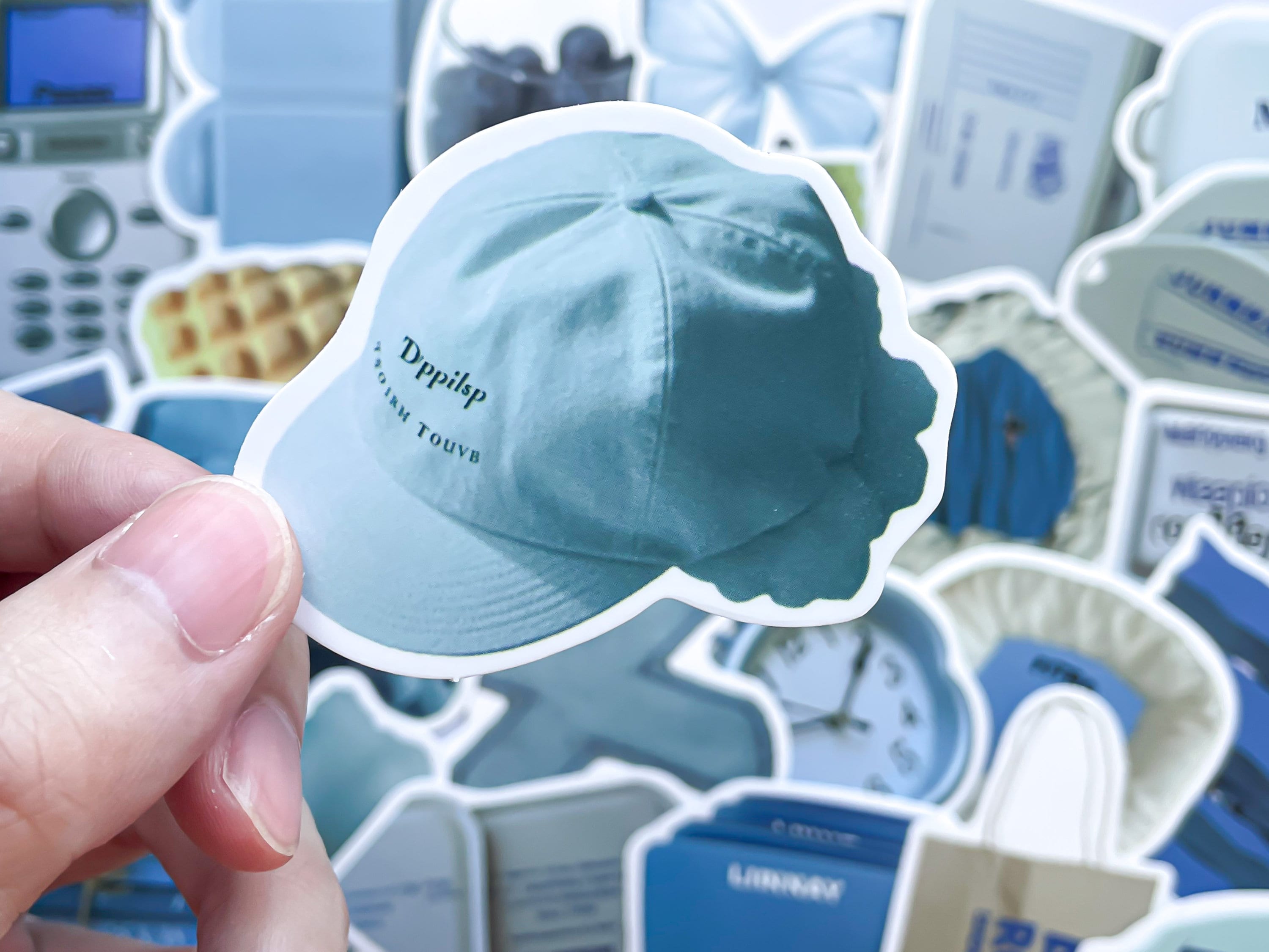 Azure Serenity Sticker Set, Blue Tones Tranquil Decals - Etsy