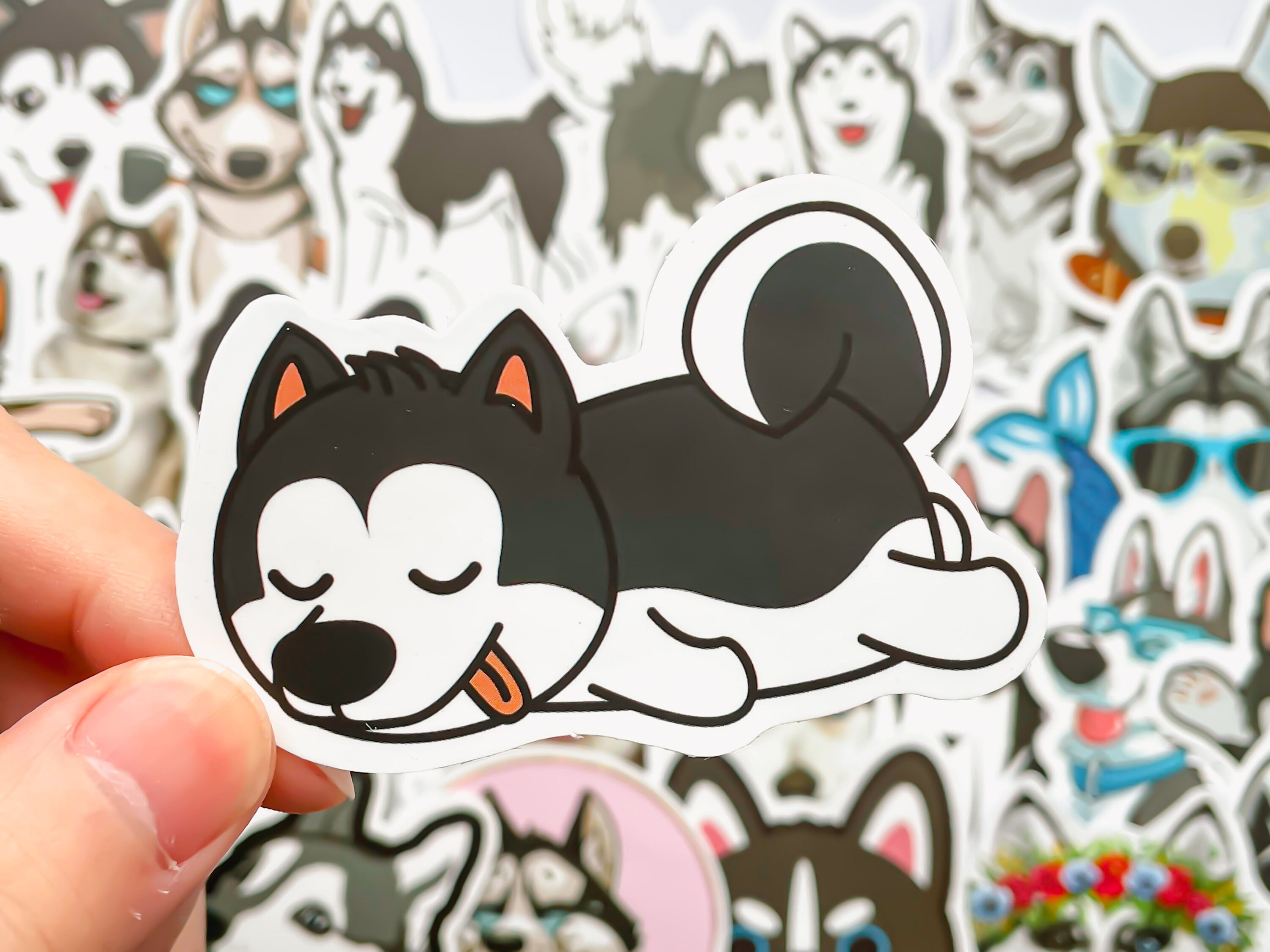 10 Husky Harmony Husky Sticker Set Adorable Decals for Dog Lovers Dog ...