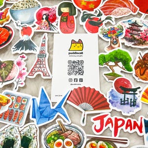 10 willekeurige stickerpakketten in Japanse stijl