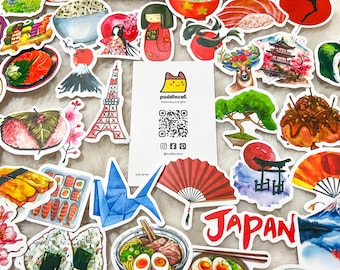 10 Random Japanese style sticker pack
