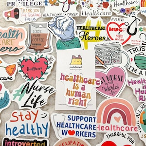 10 Random Healthcare Nurse Sticker Pack