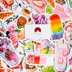 10 cucharadas de alegría helado vinilo pegatinas portátil pegatina botella de agua pegatina foodie regalo comida