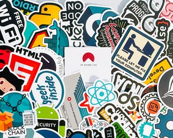 Programming Code Stickers - Waterproof Vinyl Decals for Laptop, Journal