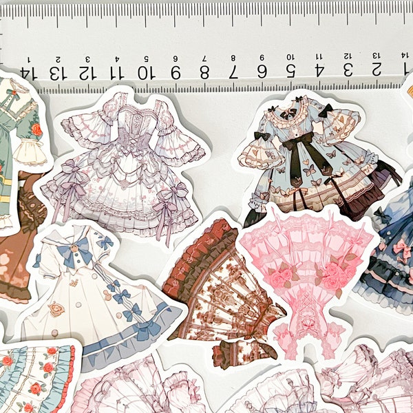 Lolita Fashion Stickers - DIY Decals for Luggage, Notebooks, Computers & More!