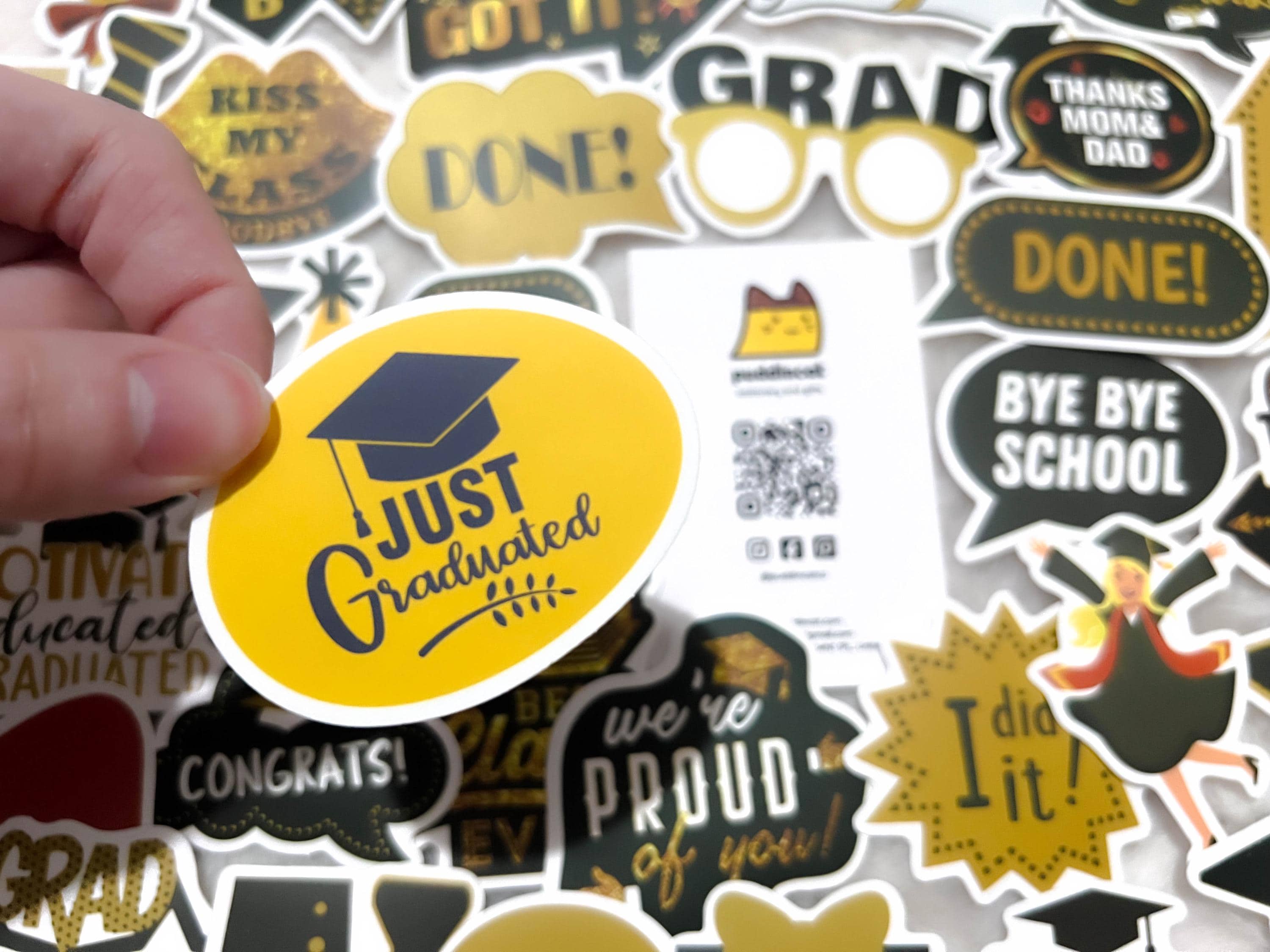 Random Graduation 10 Random Graduation Stickers Set Congrats Grad for Laptop and iPhone ...