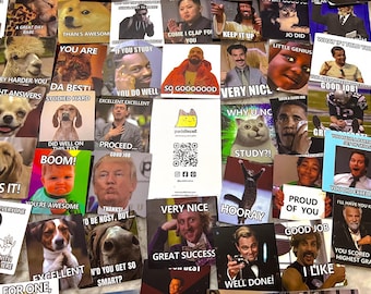10 Random Meme Sticker Pack! Teachers, Students, Marks, School Reward, Motivational, Encouraging