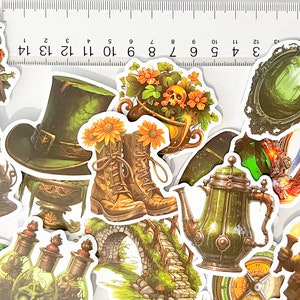 Jungle Magic Doodle Stickers - Planner, Helmet, Travel Case, Phone Case, Cartoon Decals, Waterproof