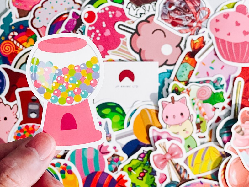 Sweet Delights Candy Sticker Pack Colourful Treat Decals Laptop ...