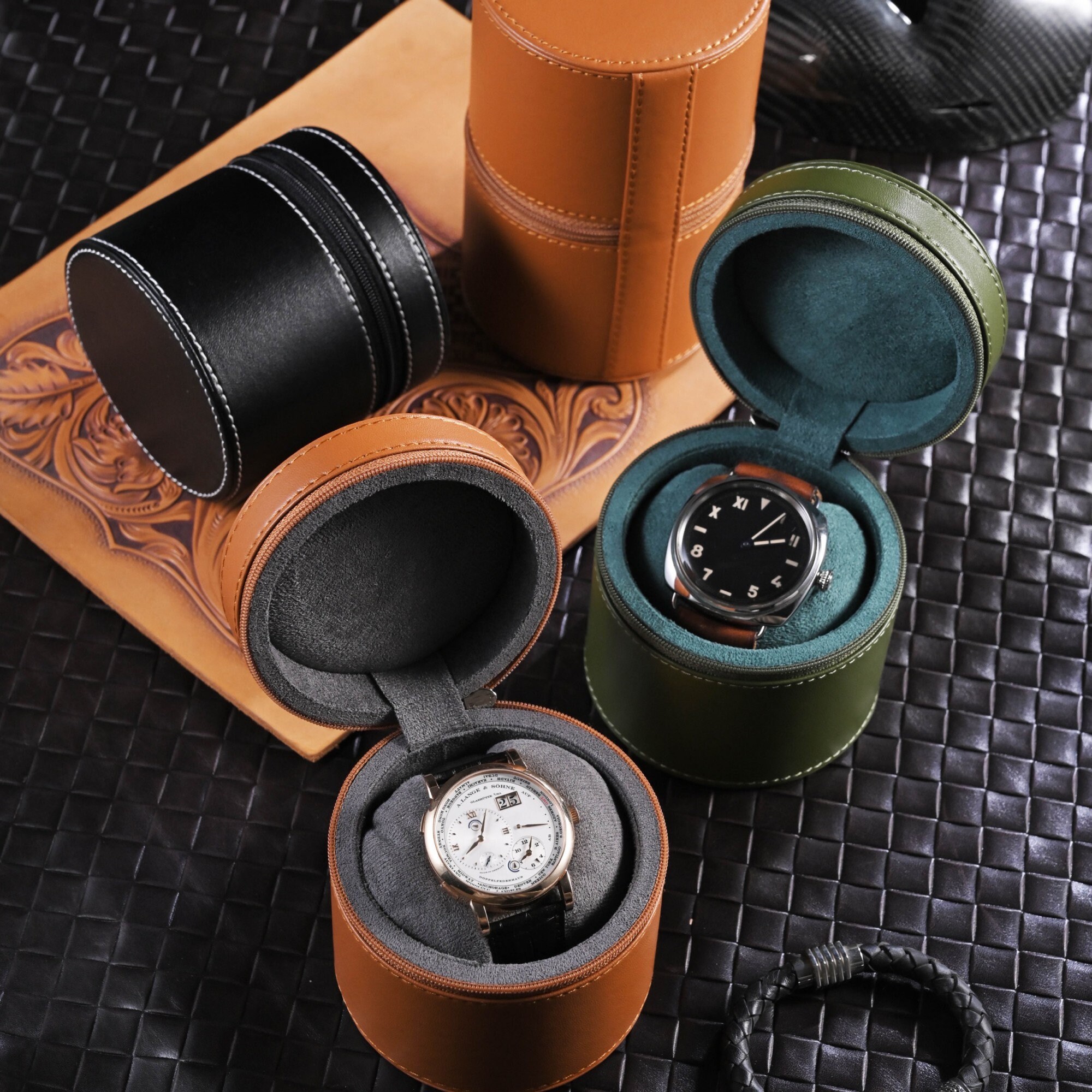 Single Watch Storage Personalized Leather Single Watch Box, Custom Travel Watch Case, Watch ...