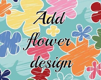Add embroidered flowers