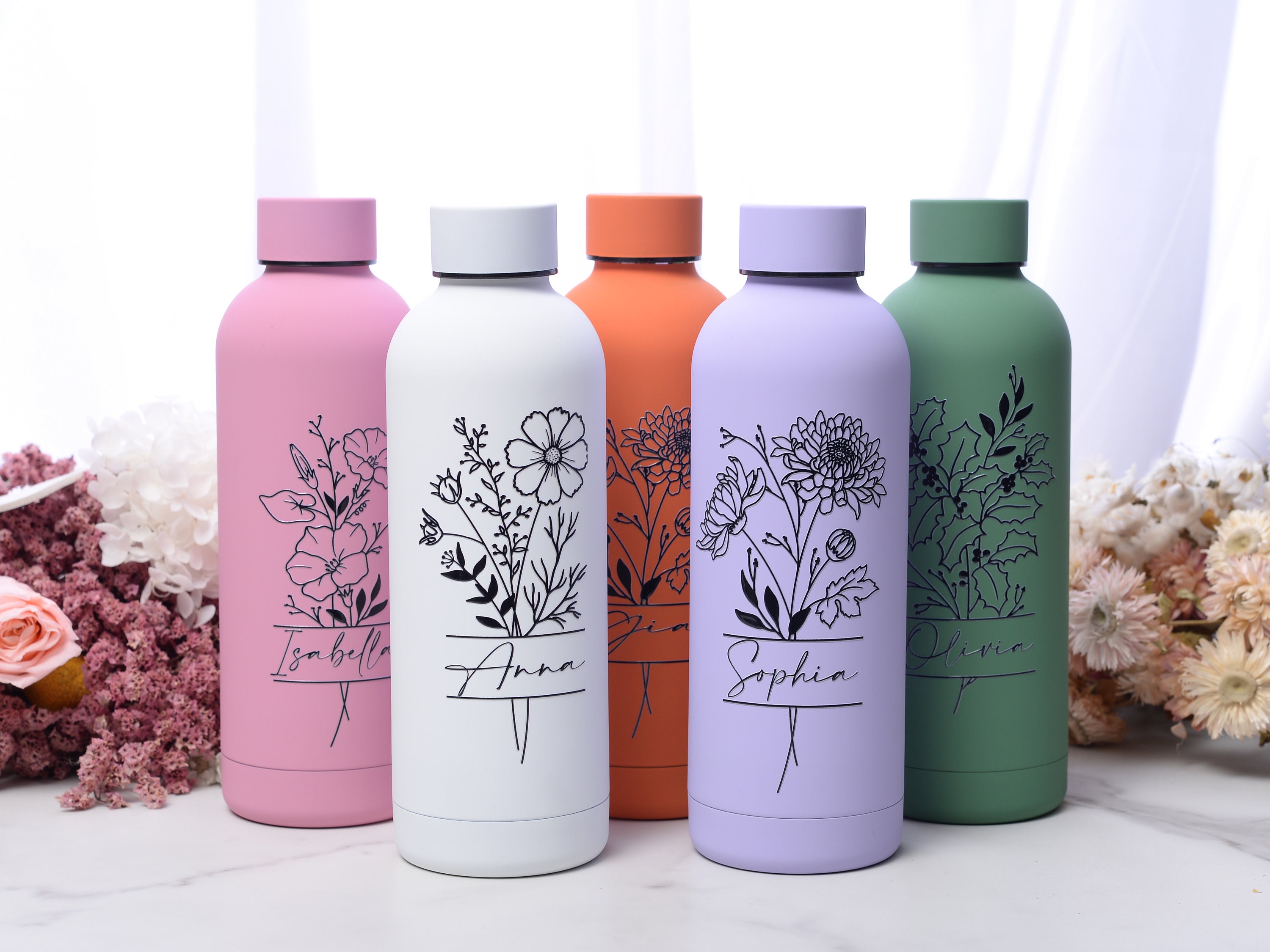 Bridesmaid gift, Skinny Tumbler, Insulated Bridesmaid Tumbler, Tall  Tumbler, Gift for mom, Sorority Gift, Water bottle, graduation gift