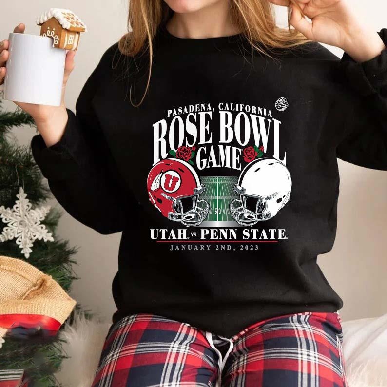 Discover Penn State vs Utah Utes Football 2023 Rose Bowl Sweatshirt, Rose Bowl Game Champs Sweatshirt