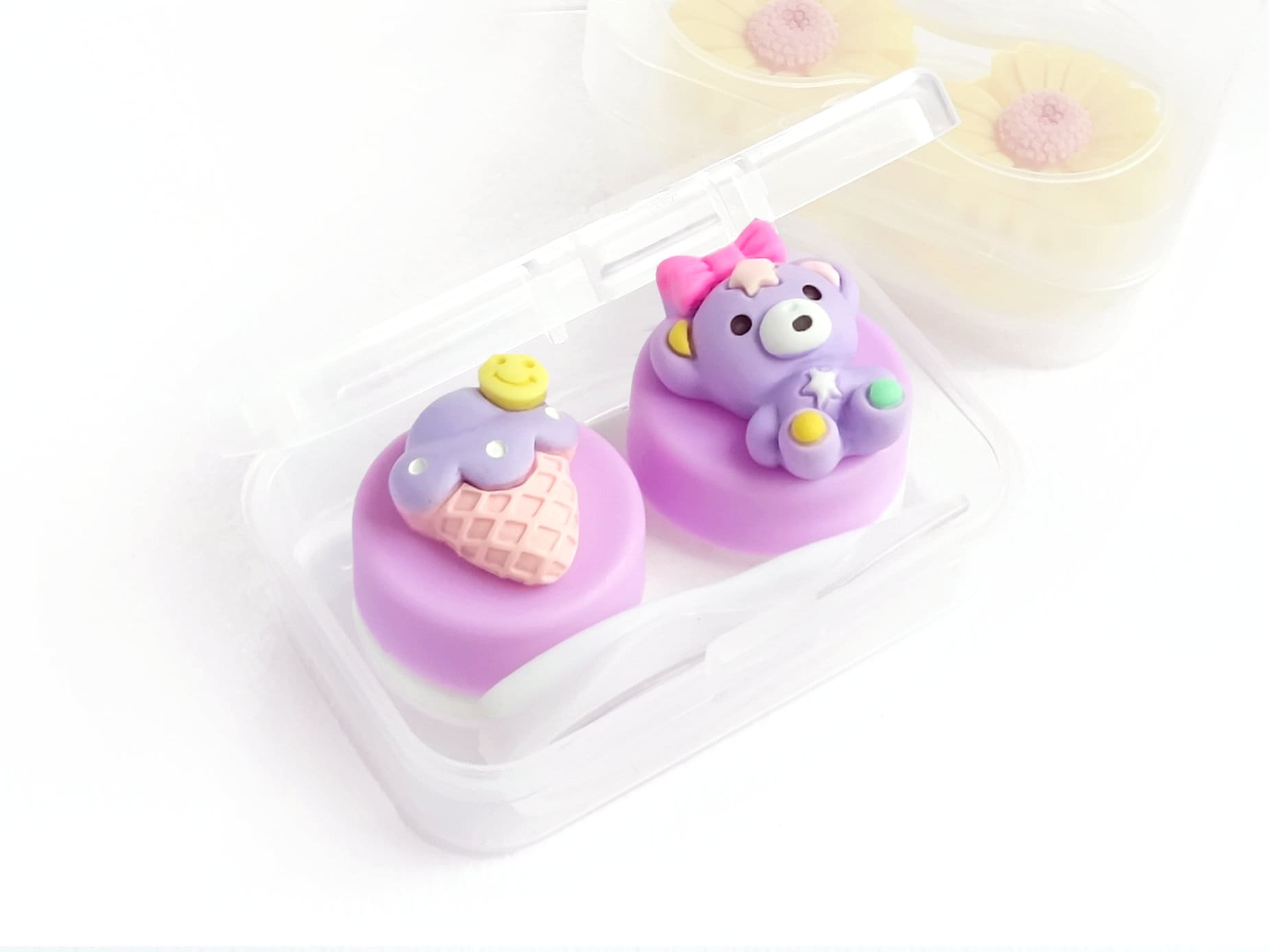 Daily Contact Lens Case Made and Manufactured USA and Eyeglass Holder  Black, Gray, Contact Organizer Contact Case 