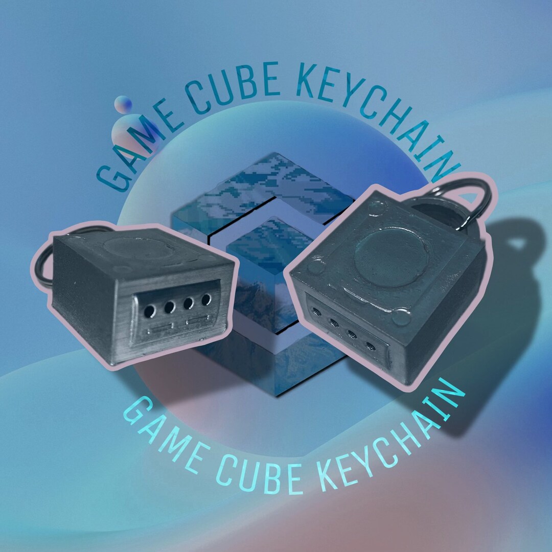 Keychain 3D Printed Gamecube Console Keychain Etsy