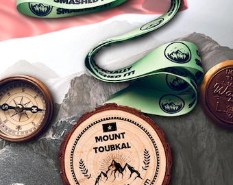Médaille du Mont Toubkal | Mont Toubkal | Cadeau randonnée | Idée cadeau randonnée | Maroc