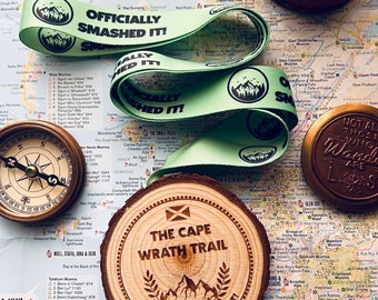 Medaglia del sentiero di Cape Wrath, Cape Wrath, Souvenir di Cape Wrath, Regalo per escursionisti, Regalo per escursionisti, Magnete di Cape Wrath, Souvenir per escursionisti