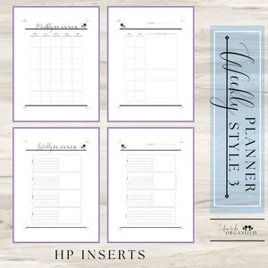 HP Weekly Style 3 - Happy Planner, Planner, Printable, Monthly Planner, Weekly Planner, Instant Download, Digital Download, Inserts