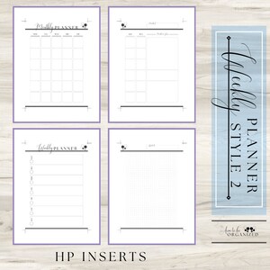 HP Weekly Style 2 - Happy Planner, Planner, Printable, Monthly Planner, Weekly Planner, Instant Download, Digital Download, Inserts
