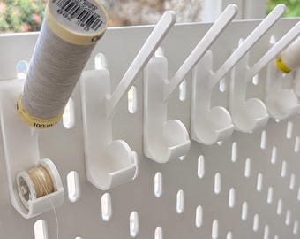 Skadis Thread & Bobbin Holder for IKEA Pegboard