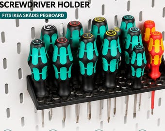 Portadestornilladores SKÅDIS / Organizador de herramientas IKEA Pegboard impreso en 3D