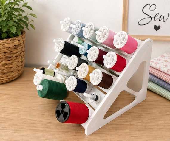Modular Thread Spool Holder – Sewing Thread Organizer