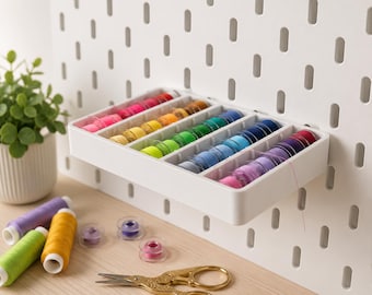 Skadis Bobbin Holder for IKEA Pegboard