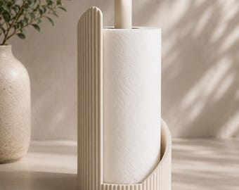 Soporte para toallas de papel / Decoración de cocina minimalista escandinava