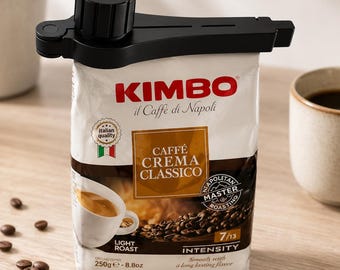 Clip reutilizable para bolsas de café de 1 kg / Sellador de tapa original, conserva la frescura