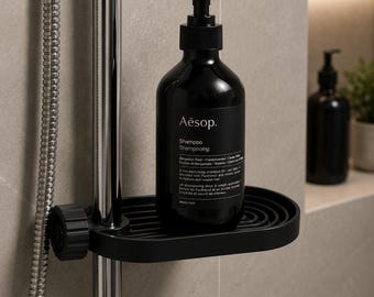 Estante de ducha ajustable / Se adapta a rieles de hasta 24 mm