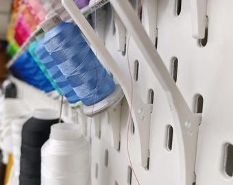 IKEA SKADIS Thread Spool Holder, Pegboard Sewing Organizer, Craft Room Storage
