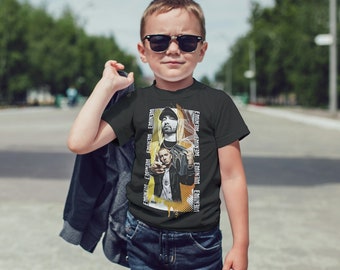 Kinderen Eminem T-shirt, rockmuziek T-shirt voor kinderen, punkrock shirt, rock n roll shirt kinderen, Eminem Rapper T-shirt voor kinderen