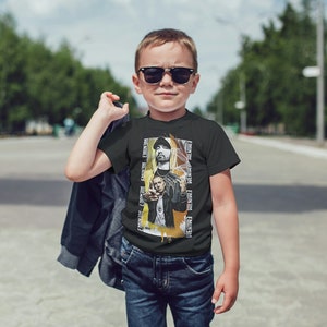 Kids Eminem T-Shirt, Rock Music T-Shirt for Kids, Punk Rock Shirt, Rock n Roll Shirt Childrens, Eminem Rapper T-Shirt for Kids image 1