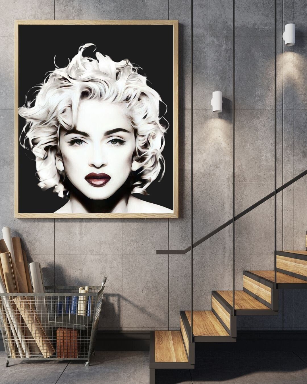 Madonna Wall Art Printable Madonna Svg-png-pdf-jpg Canvas - Etsy