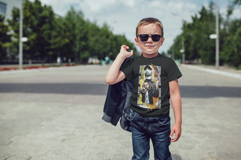 Kids Eminem T-Shirt, Rock Music T-Shirt for Kids, Punk Rock Shirt, Rock n Roll Shirt Childrens, Eminem Rapper T-Shirt for Kids image 1