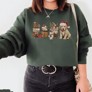 Golden Retriever Christmas sweatshirt, Golden retriever sweatshirt, Golden retriever, Golden Retriever gifts,Golden Retriever, Dog Christmas