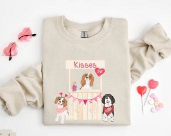 Cavalier King Charles Spaniel Valentines Day sweatshirt, Cavalier King Charles Spaniel sweatshirt, Cavalier King Charles Spaniel gift