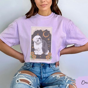 Old English Sheepdog tarot card shirt, Sheepdog shirt, Old English Sheepdog, English Sheepdog tee, Old English Sheepdog Mom, Sheepdog gift