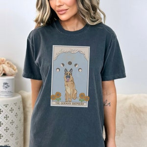 German Shepherd Tarot card shirt, German Shepherd shirt, German Shepherd lover, dog lover shirt, gift for dog mom, Comfort colors T shirt