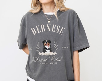 Bernese Mountain dog Social Club Shirt, Bernese Mountain dog shirt, Bernese mountain dog mom, Bernese mountain dog gift, Custom pet shirt