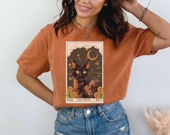 Tortoiseshell cat tarot card shirt, tortoiseshell shirt, tortoiseshell cat mom, tortoiseshell cat, Tortie cat, Tortie shirt, Tortie cat mom