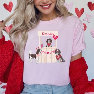 English Springer spaniel valentine shirt, Springer spaniel mom, Dog mom valentine tee, Valentine gift for her, Springer spaniel owner gift
