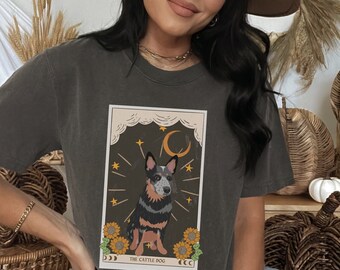 Australian Cattle Dog Tarot card t shirt, blue heeler shirt, Blue heeler, Australian Cattle dog, Blue Heeler gifts, Blue Heeler mom
