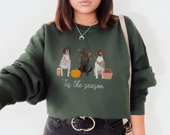 German Shorthaired Pointer Fall sweatshirt, German Shorthaired pointer, German Shorthair pointer mom, GSP dog, German Shorthair pointer tee